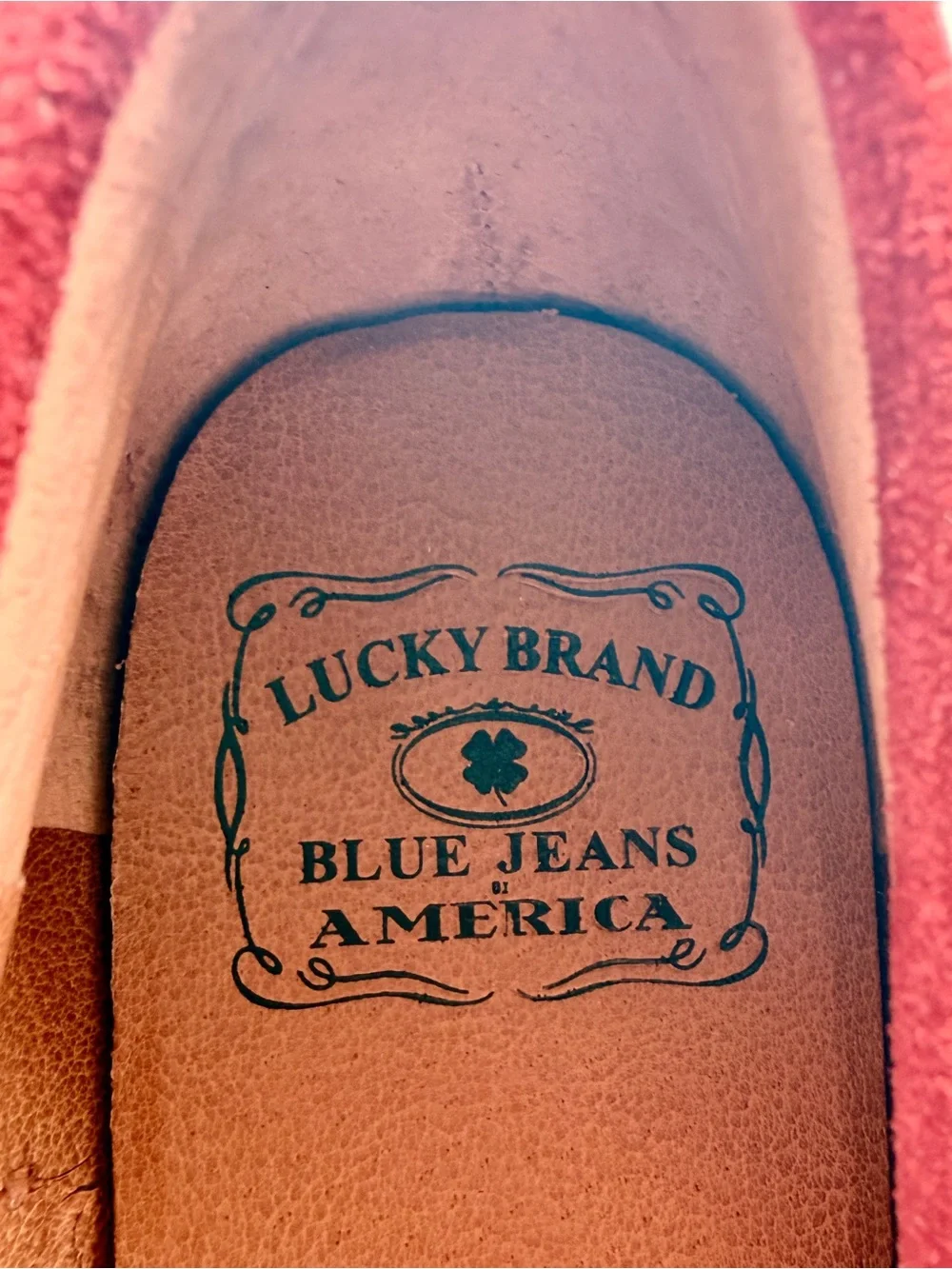 Lucky Brand Crimson Suede Moccasins tassels Sz 8 | Boho Festival Preppy Loafers - Picture 4 of 13